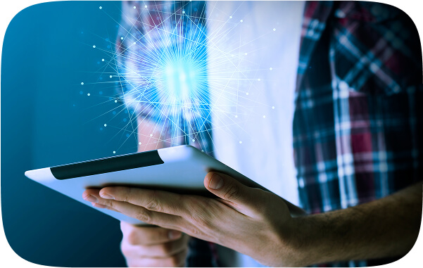 man-using-tablet-work-connect-with-others